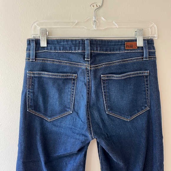 PAIGE Sz 27 Skyline Skinny Jeans Low Rise Stretch Wash‎ Blue Pockets Denim - Picture 8 of 12